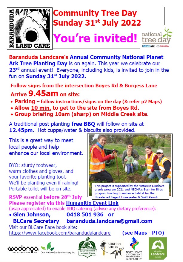 Baranduda Landcare Planet Ark 2022 page1